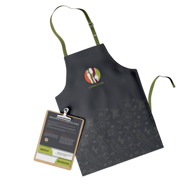 Tablier et menu Ferme Dabo