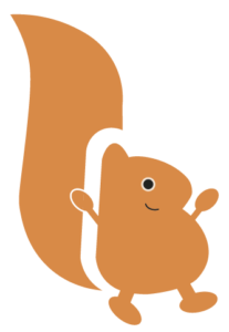 Ecureuil heureux